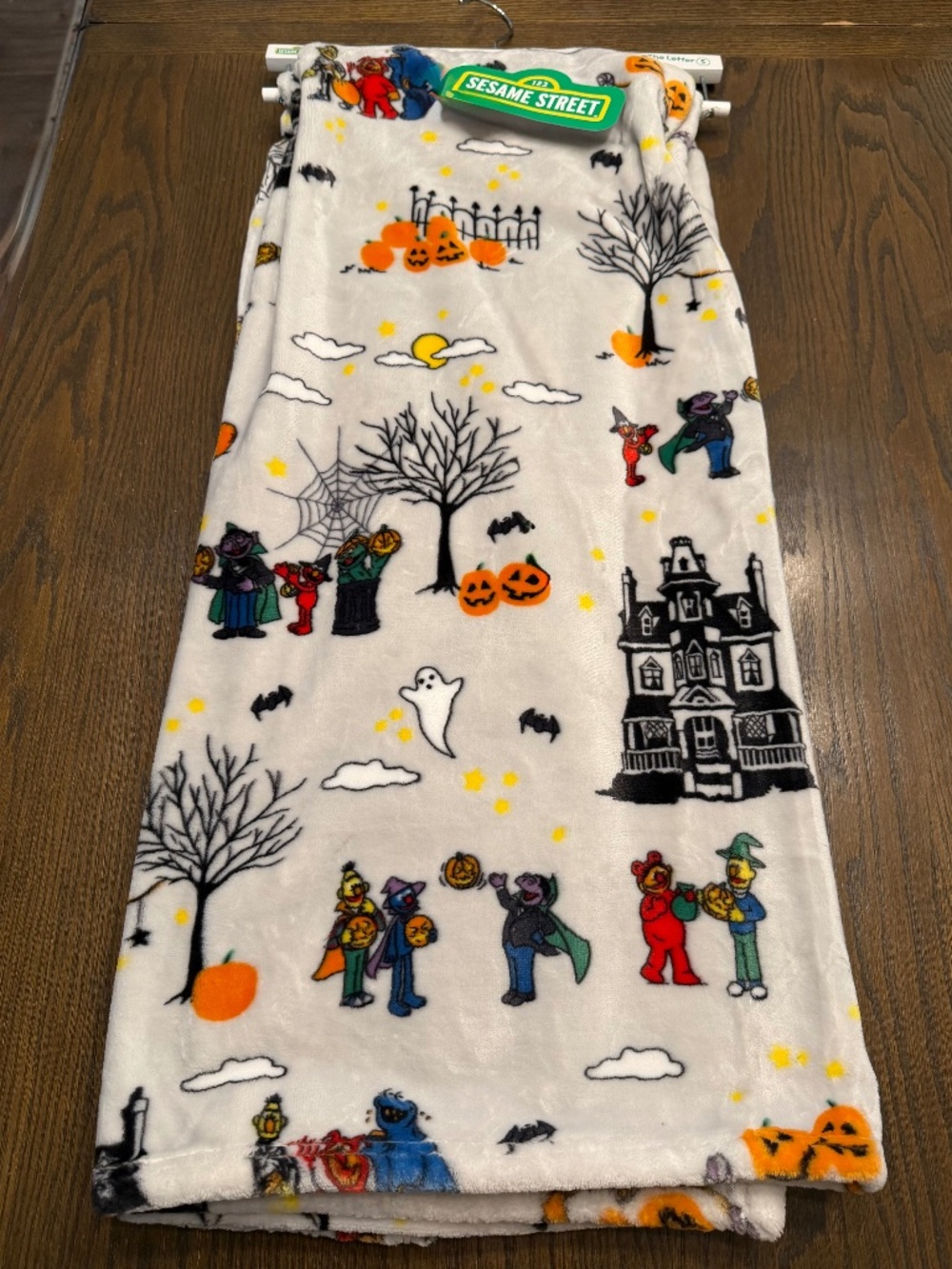 NWT - Sesame Street Halloween Characters Plush Throw Blanket 50x60
